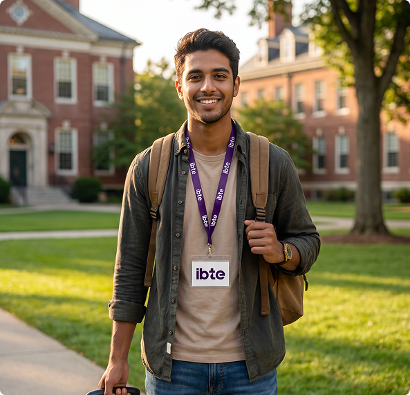 IBTE student on campus