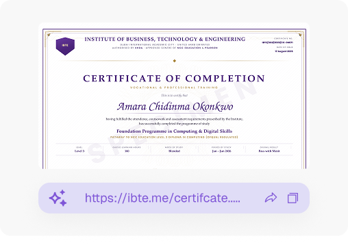 Certificates & records