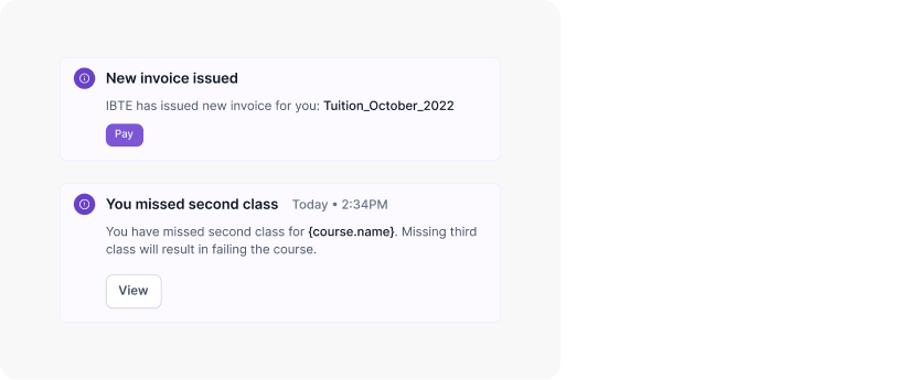 Smart notifications